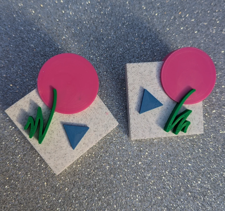 Geometric Square Jazz earrings thumbnail