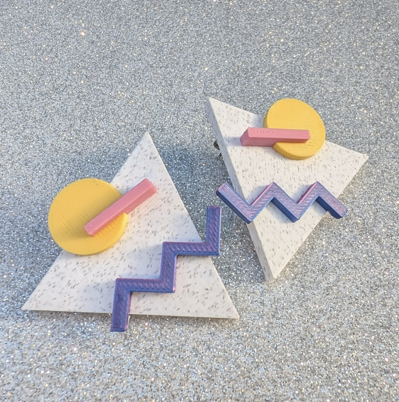 Geometric Triangle Jazz earrings thumbnail